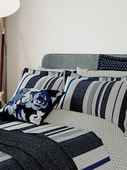 Bedeck of Belfast Midnight Imara 100% Cotton Duvet Cover and Pillowcase Set - Image 2 of 4