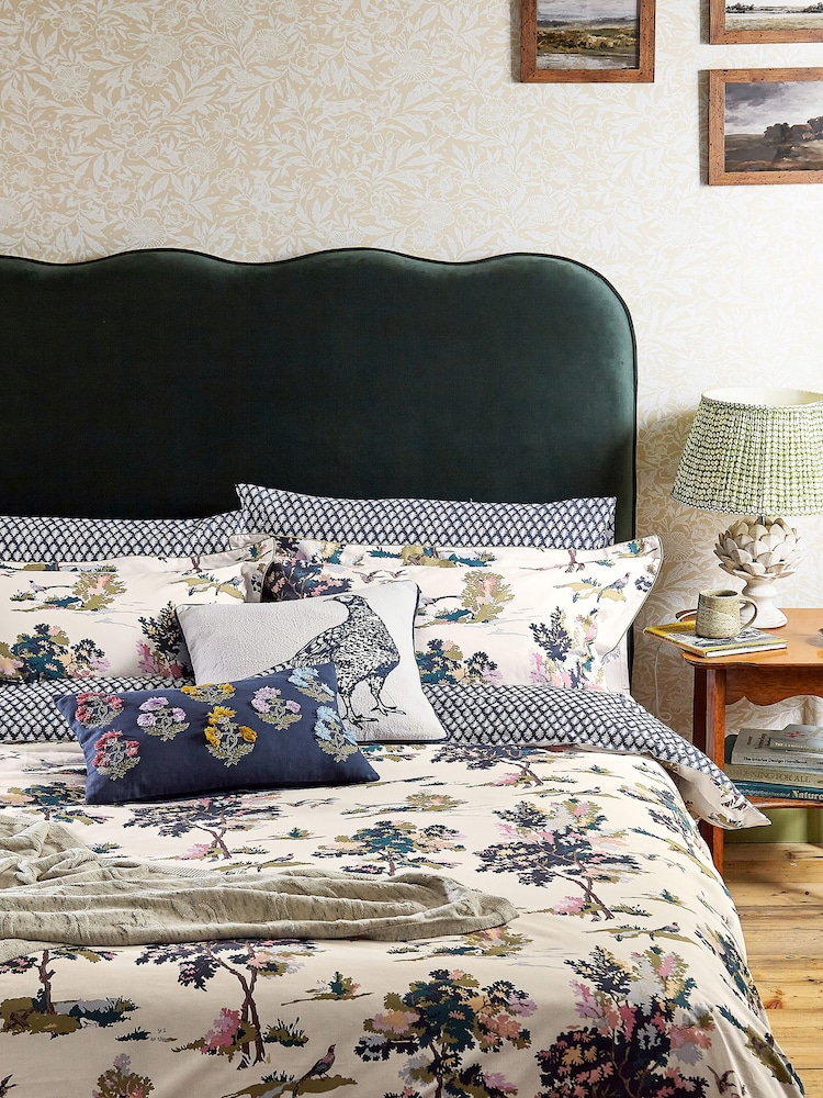 Joules Multi Woodland Scene 100% Cotton Duvet Cover and Pillowcase Set - Image 2 of 5