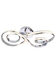 Gallery Home Silver Niamh Flush Ceiling Light - Image 5 of 6