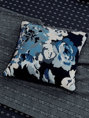 Bedeck of Belfast Midnight Imara 100% Cotton Cushion - Image 1 of 6