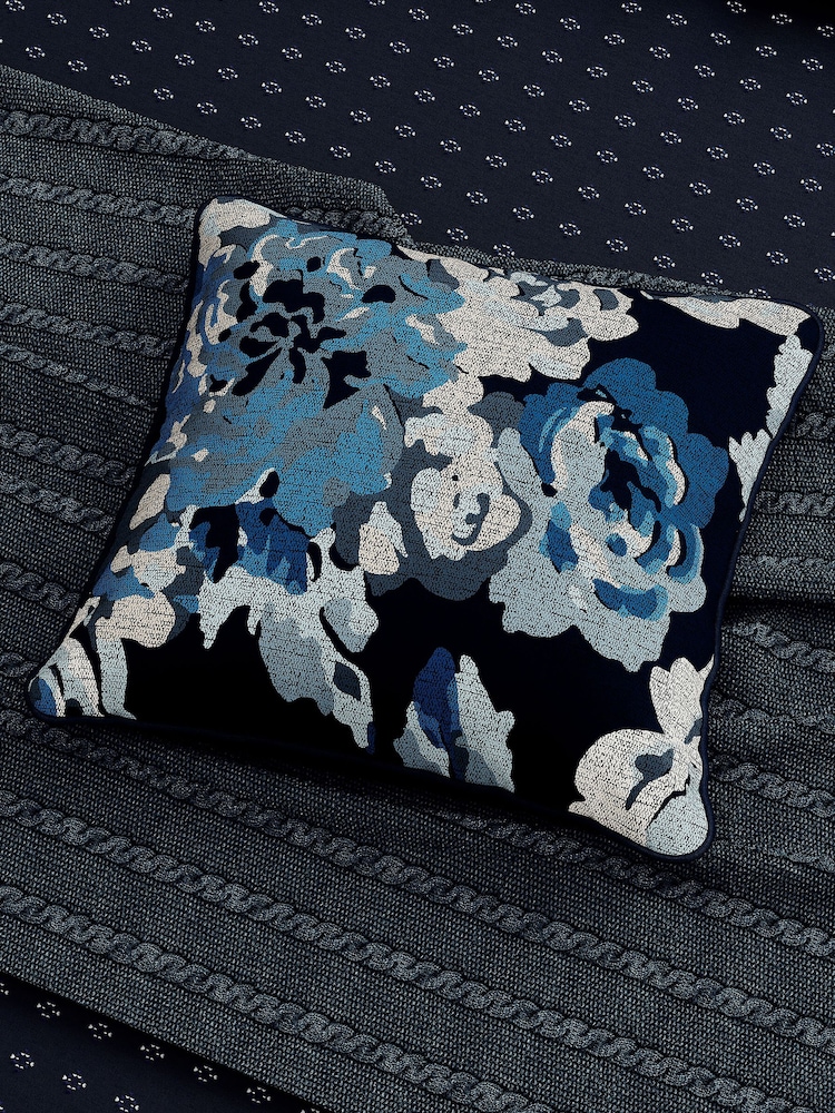 Bedeck of Belfast Midnight Imara 100% Cotton Cushion - Image 1 of 6