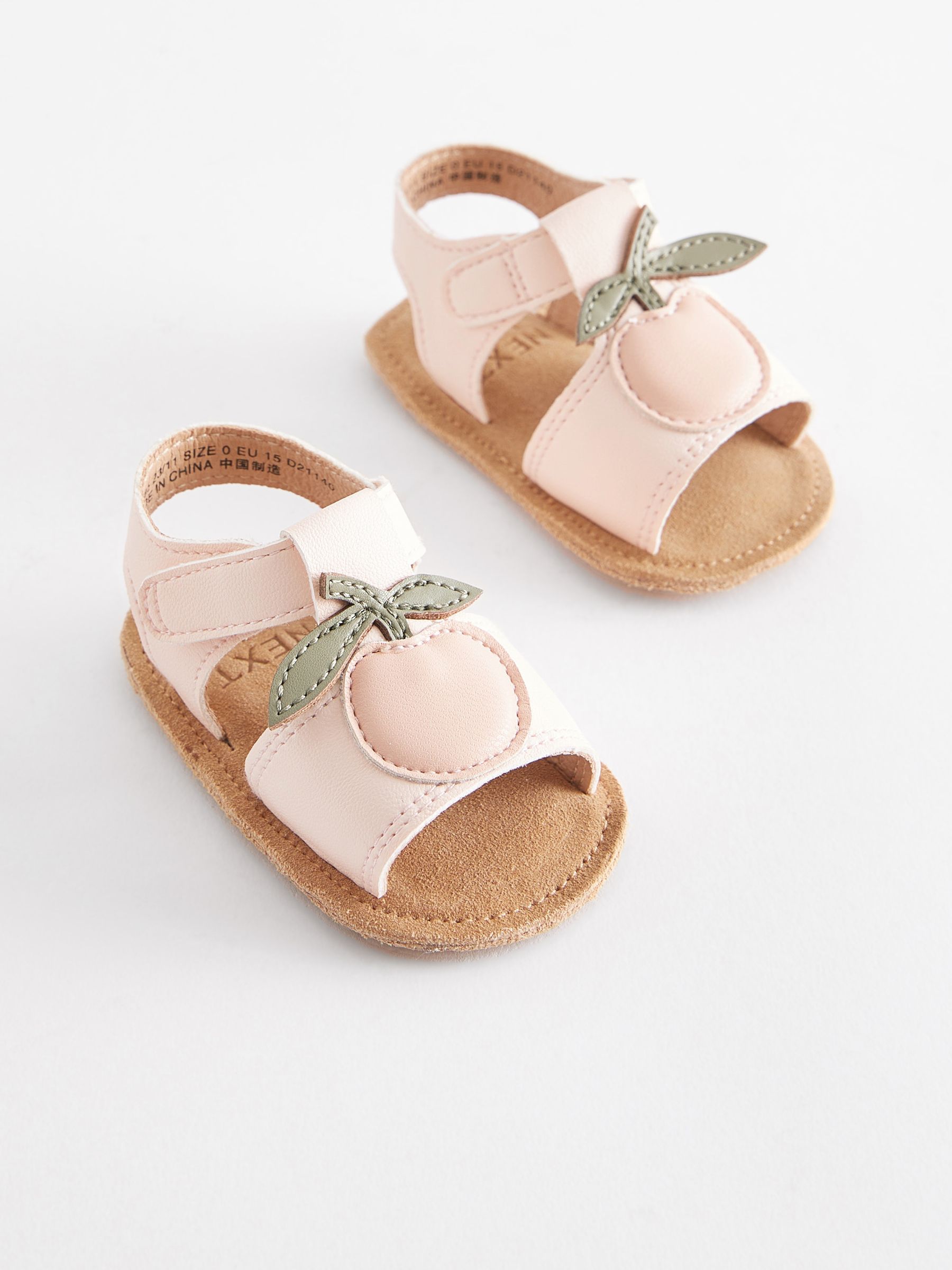 Buy Peach Pink Character Baby Sandals 0 24mths from Next Luxembourg