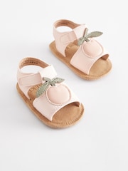 Peach Pink Character Baby Sandals (0-24mths) - Image 1 of 5