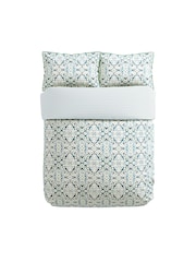 Bedeck of Belfast Celadon Hallie 100% Cotton Duvet Cover and Pillowcase Set - Image 4 of 4