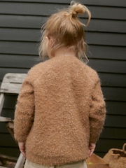 Rjava - Cosy pletena jopa (12mesecev-7yrs) - Slika 2 iz 7