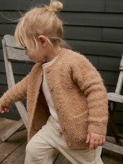 Rjava - Cosy pletena jopa (12mesecev-7yrs) - Slika 4 iz 7