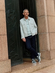 Light Grey Linen Blend Shacket - Image 2 of 10