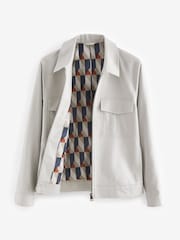 Light Grey Linen Blend Shacket - Image 6 of 10
