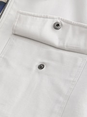 Light Grey Linen Blend Shacket - Image 9 of 10