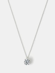 Accessorize Sterling Silver Round Cut Pendant Necklace - Bilde 1 av 1