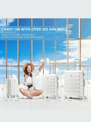 Set Of 2 Large Check-In & Small Carry-On Hardcase Travel Suitcase - Image 6 of 7