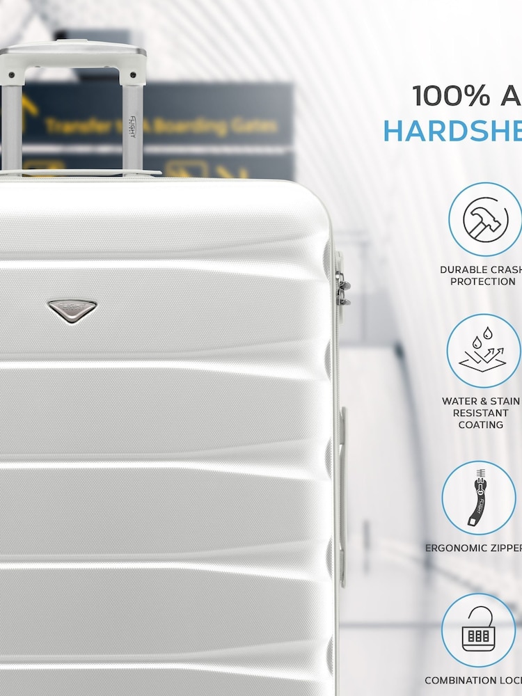 Set Of 2 Large Check-In & Small Carry-On Hardcase Travel Suitcase - Image 7 of 7