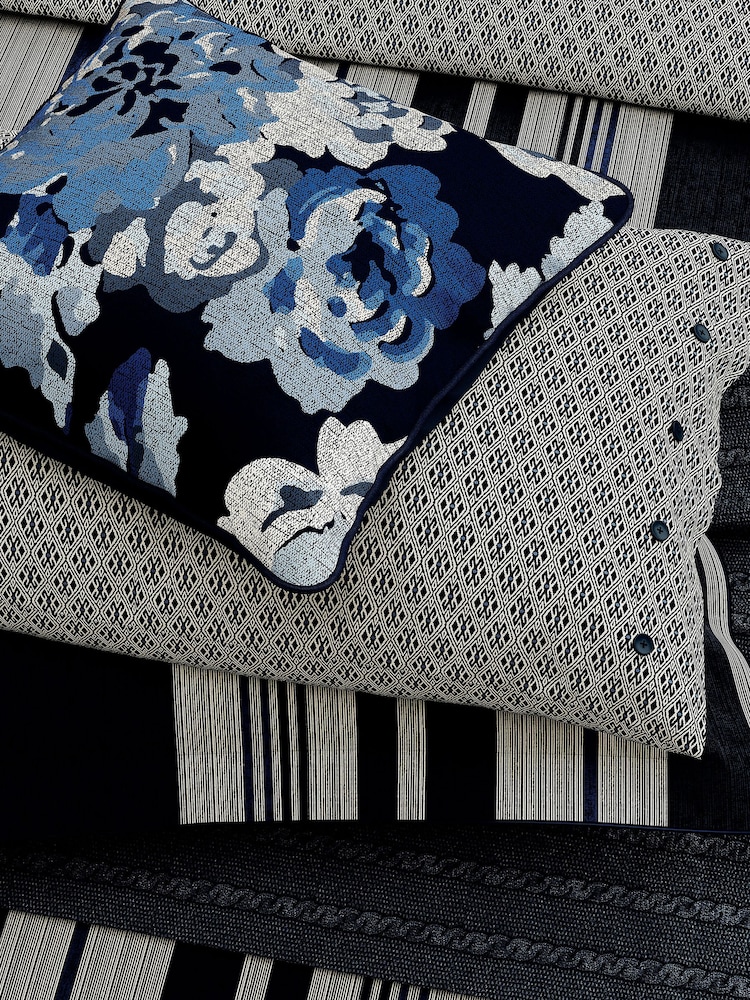 Bedeck of Belfast Midnight Imara Pillowcase 100% Cotton Pair - Image 1 of 4