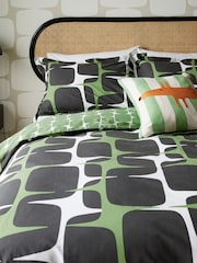 Scion Green Going 100% Cotton Lohka Duvet Cover and Pillowcase Set - Image 2 of 4