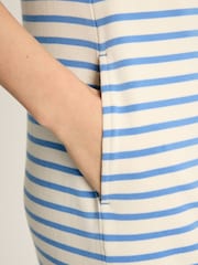 Joules Cleo Blue/White Striped Midi Dress - Image 5 of 6