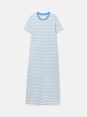 Joules Cleo Blue/White Striped Midi Dress - Image 6 of 6