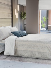 Nalu Nicole Scherzinger Surf Blue 100% Cottonbamboo Viscose Duvet Cover And Pillowcase Set - Image 1 of 4