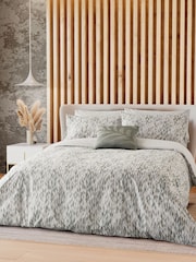Nalu Nicole Scherzinger Mist Green Dune 100% Cotton Duvet Cover and Pillowcase Set - Image 1 of 5