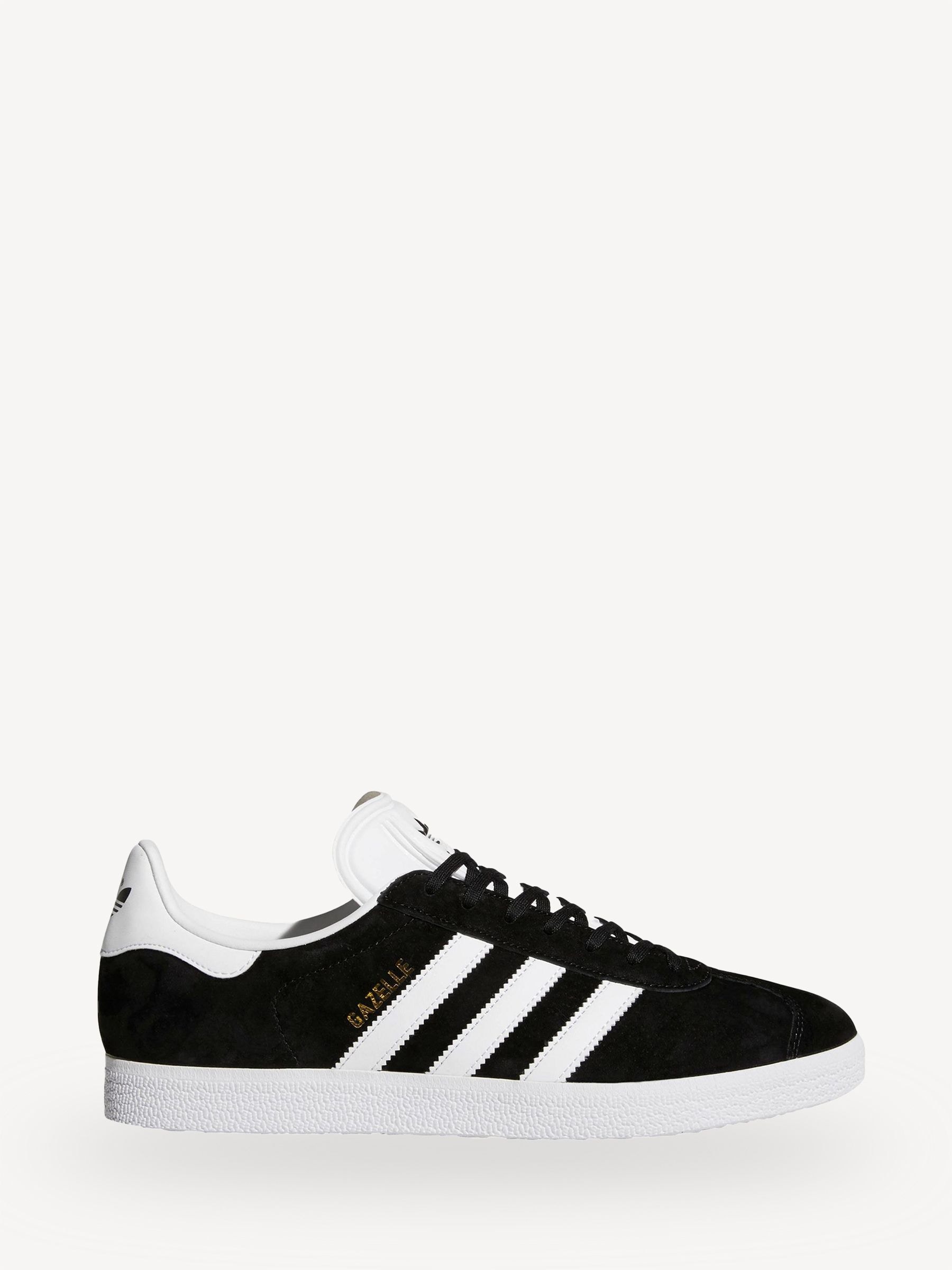 Adidas originals gazelle black and white clearance