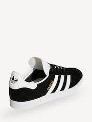 adidas Originals White/Black Gazelle Trainers - Image 4 of 8