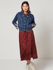 Dark Blue Fuller Bust Denim Jacket - Image 2 of 5