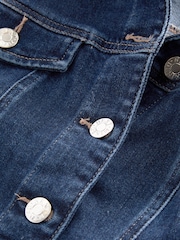 Dark Blue Fuller Bust Denim Jacket - Image 5 of 5