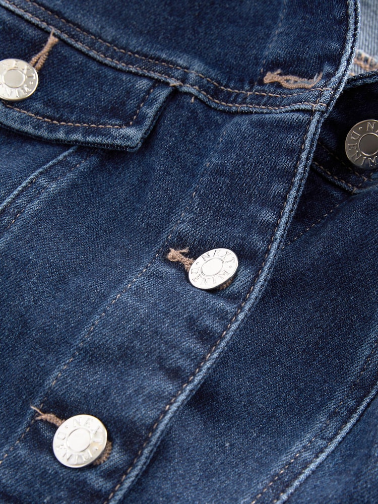 Dark Blue Fuller Bust Denim Jacket - Image 5 of 5