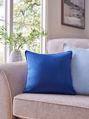 Bright Blue 43 x 43cm Matte Velvet Cushion - Image 1 of 4