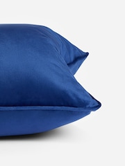 Bright Blue 43 x 43cm Matte Velvet Cushion - Image 4 of 4