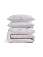 DKNY Heather Pure Ribbed Jersey Duvet Cover and Pillowcase Set - Image 3 of 4