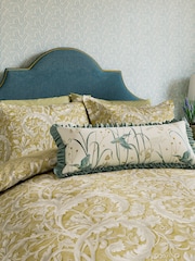 Sanderson Gold Tila 100% Cotton Duvet Cover and Pillowcase Set - Image 2 of 5