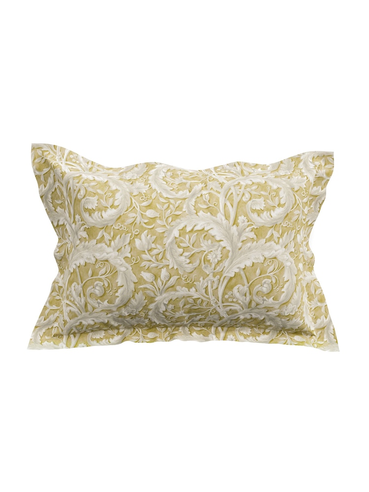 Sanderson Gold Tila 100% Cotton Duvet Cover and Pillowcase Set - Image 3 of 5