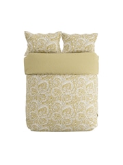 Sanderson Gold Tila 100% Cotton Duvet Cover and Pillowcase Set - Image 4 of 5