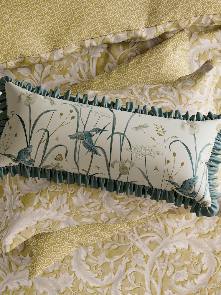 Sanderson Gold Tila 100% Cotton Duvet Cover and Pillowcase Set - Image 5 of 5