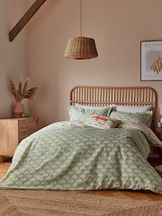 Scion Sage Snowdrop 100% Cotton Duvet Cover and Pillowcase Set - Image 4 of 4