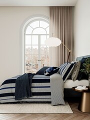 Bedeck of Belfast Midnight Imara 100% Cotton Throw - Image 1 of 4