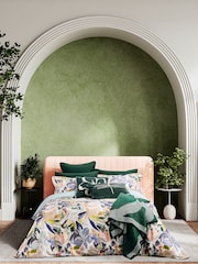 Ted Baker Multi Magnolia Art 100% Cotton Duvet Cover and Pillowcase Set - Image 1 of 5
