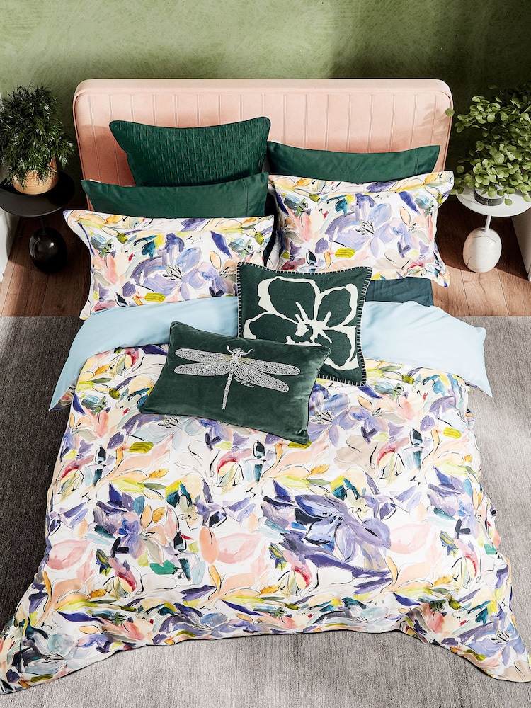 Ted Baker Multi Magnolia Art 100% Cotton Duvet Cover and Pillowcase Set - Image 2 of 5