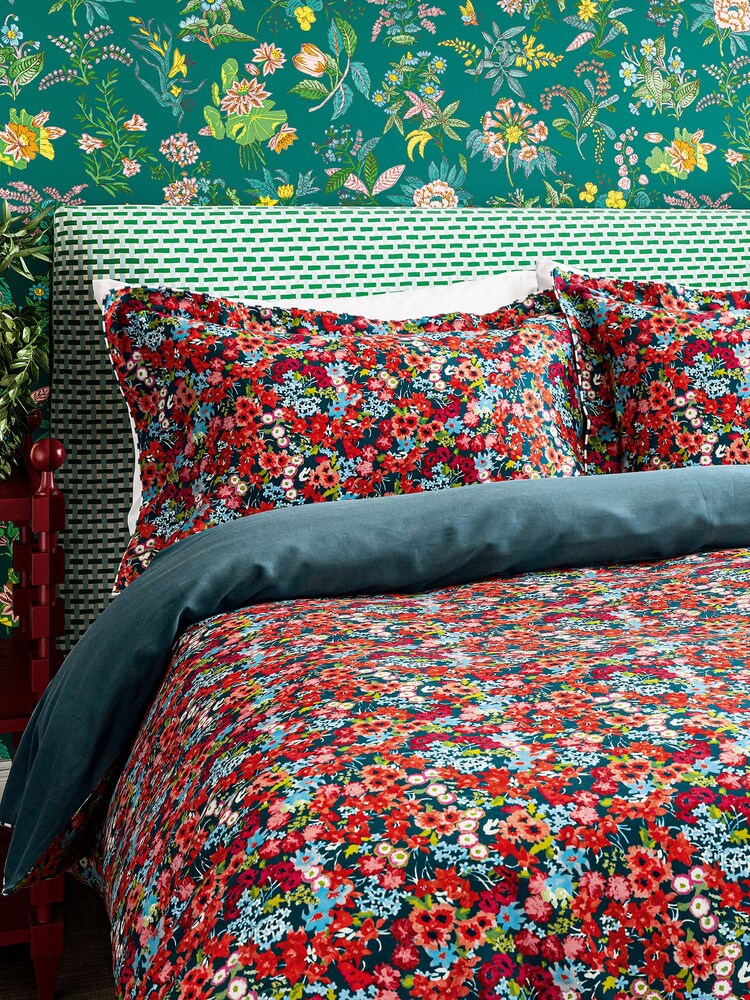 Harlequin Multi Wildflower Meadow 100% Cotton Duvet Cover and Pillowcase Set - Image 2 of 5