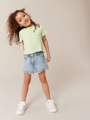 Green Textured Top (3-16yrs) - Image 2 of 6
