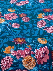 Harlequin Multi Dahlia Bunch 100% Cotton Duvet Cover and Pillowcase Set - Image 4 of 5
