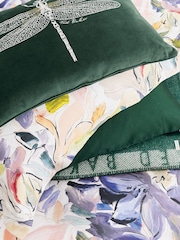 Ted Baker Green Dragonfly 100% Cotton Cushion - Image 4 of 6