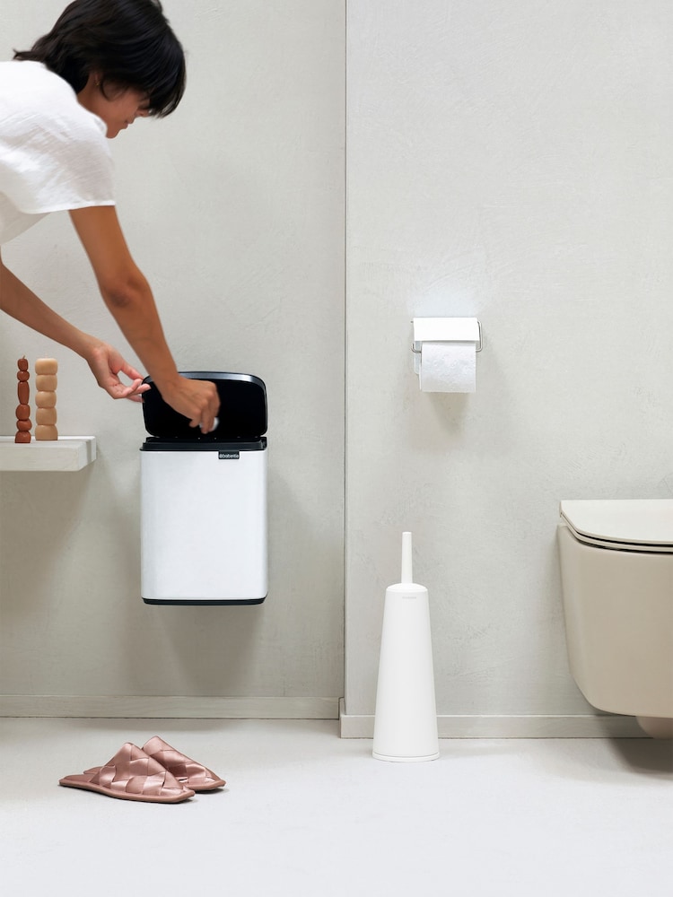 Brabantia White Bo  Hi 7L Waste Bin - Image 2 of 6