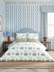 Sanderson White Enys Garden Square 100% Cotton Pillowcase Pair - Image 3 of 3