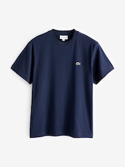 Marineblau - Lacoste Jersey-T-Shirt mit lockerer Passform aus 100 % Baumwolle - Bild 4 von 6