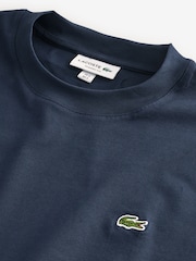 Marineblau - Lacoste Jersey-T-Shirt mit lockerer Passform aus 100 % Baumwolle - Bild 5 von 6