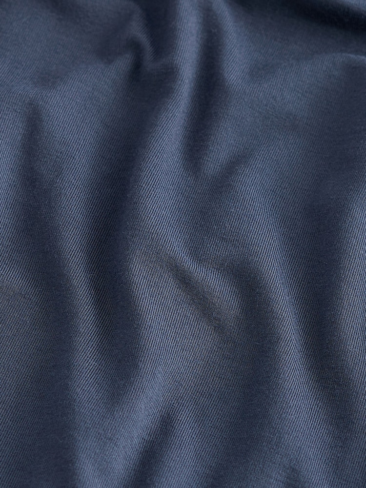 Navy Jersey Waisted Summer Dress - Image 6 of 6