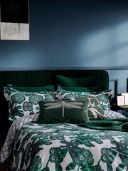 Ted Baker Green Ombre Hydrangea 100% Cotton Duvet Cover and Pillowcase Set - Image 4 of 5