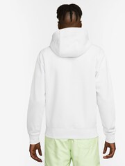 Vit - Nike Club Zip Up Huvtröja - Bild 2 av 15