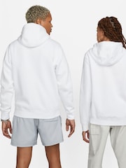 Vit - Nike Club Zip Up Huvtröja - Bild 8 av 15